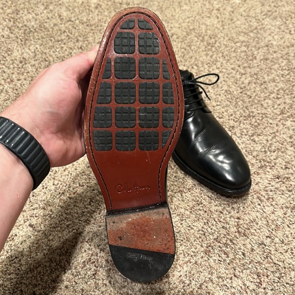 Men’s Cole Haan Classic Black Dress Shoes with Nike Cushion Soles - Size 10.5 - Picture 5 of 6